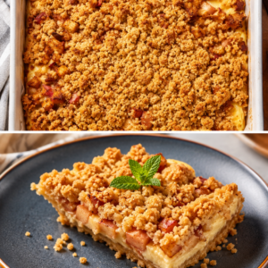Apple Crisp Cheesecake Bars